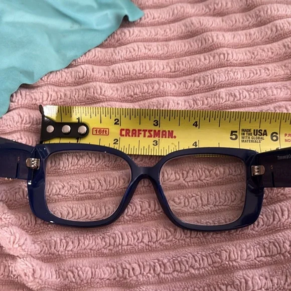 Tiffany. Co TF2235 Square Eyeglasses 8385-Spectrum
Blue with gold tone in EUC. - Picture 16 of 17